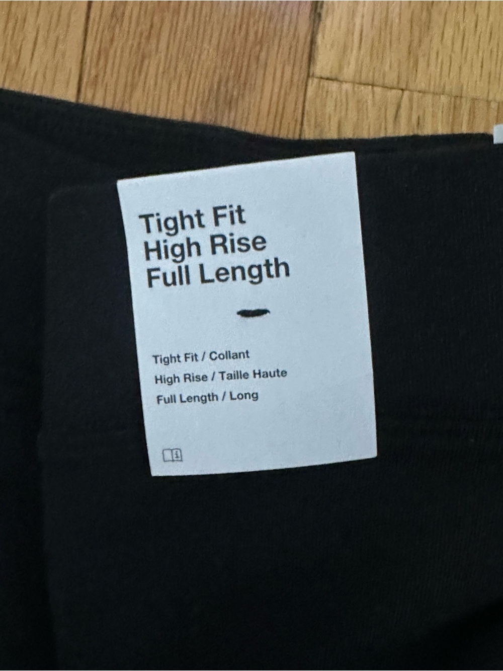 Nike Black Leggings with White Swoosh Logo - Picture 7 of 7